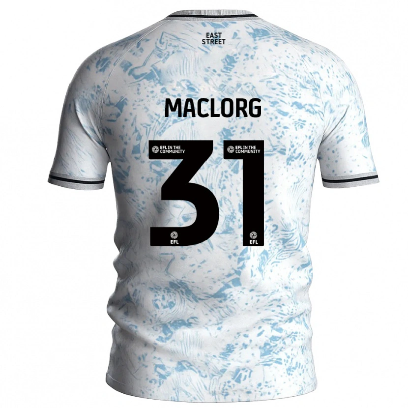 Danxen Damen Lennon Maclorg #31 Weiß Himmelblau Auswärtstrikot Trikot 2025/26 T-Shirt Österreich