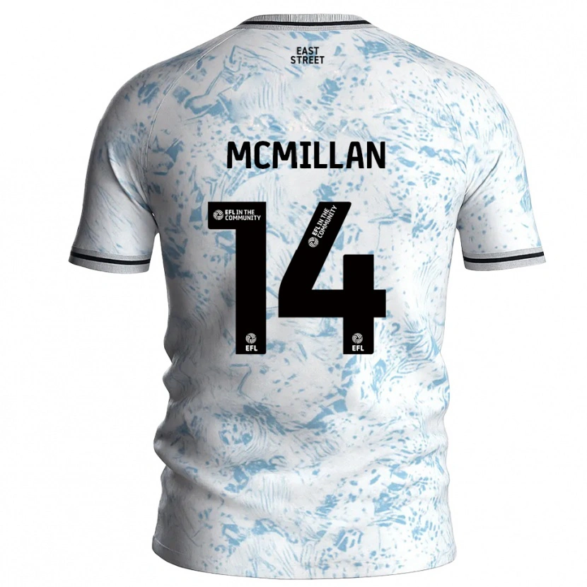 Danxen Damen Ellis Mcmillan #14 Weiß Himmelblau Auswärtstrikot Trikot 2025/26 T-Shirt Österreich