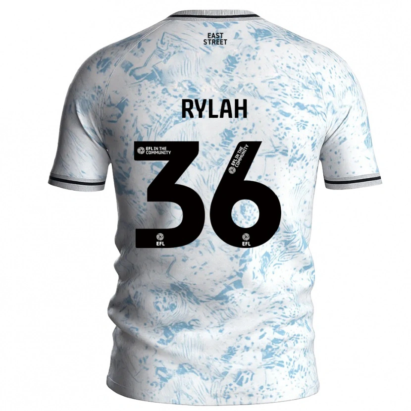 Danxen Damen Henry Rylah #36 Weiß Himmelblau Auswärtstrikot Trikot 2025/26 T-Shirt Österreich