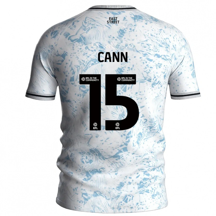 Danxen Damen Ethan Cann #15 Weiß Himmelblau Auswärtstrikot Trikot 2025/26 T-Shirt Österreich