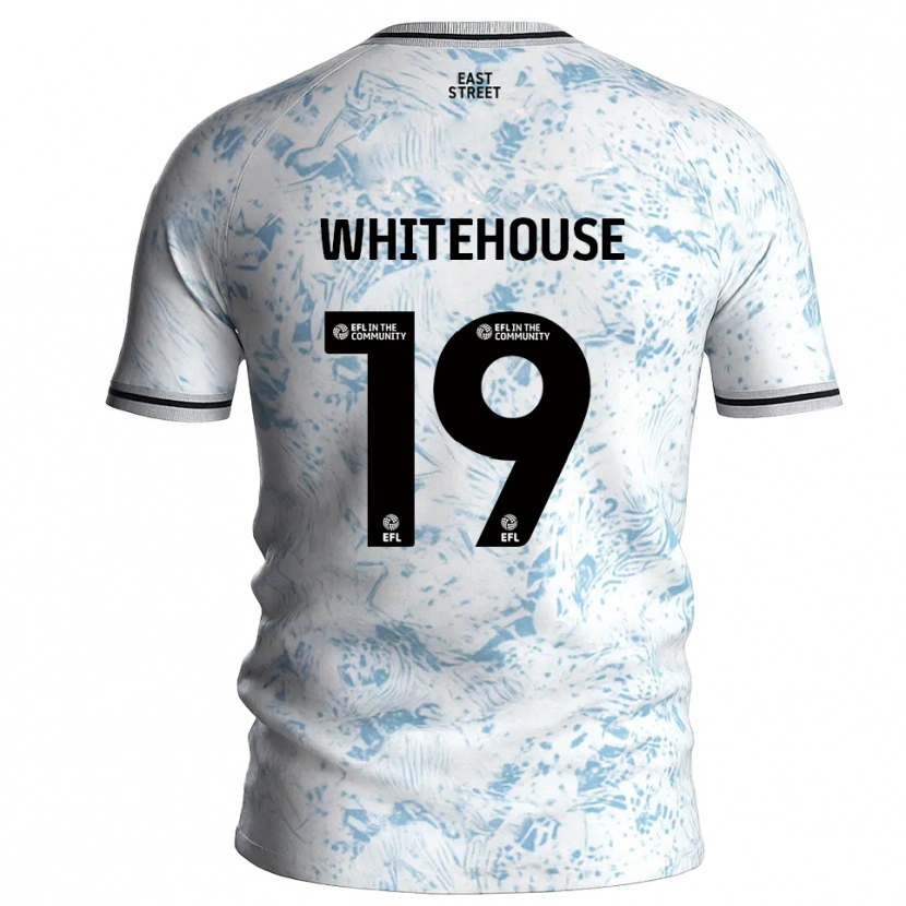 Danxen Damen Sophie Whitehouse #19 Weiß Himmelblau Auswärtstrikot Trikot 2025/26 T-Shirt Österreich