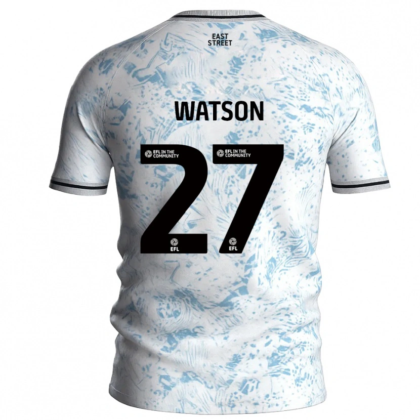 Danxen Damen Tennai Watson #27 Weiß Himmelblau Auswärtstrikot Trikot 2025/26 T-Shirt Österreich
