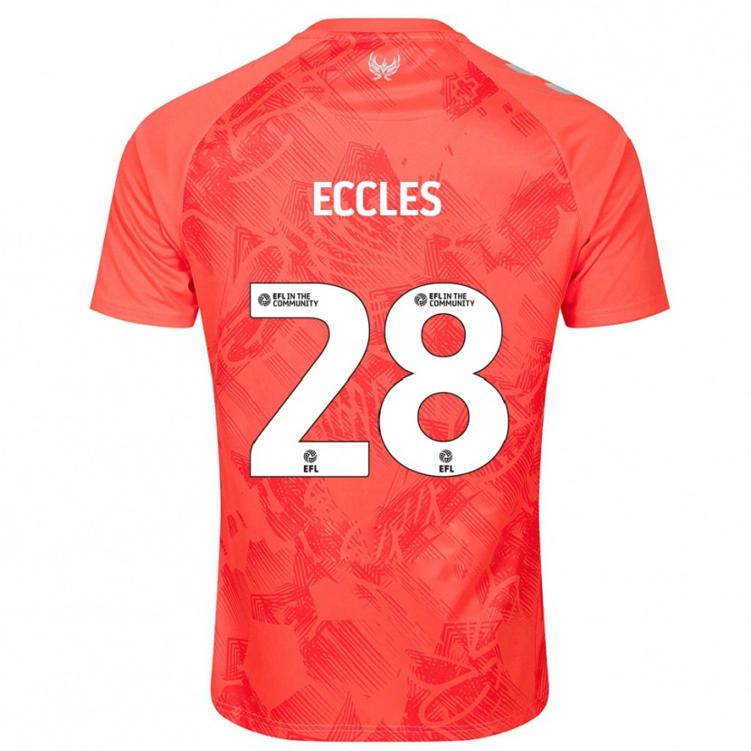 Danxen Damen Josh Eccles #28 Orange Weiß Auswärtstrikot Trikot 2025/26 T-Shirt Österreich