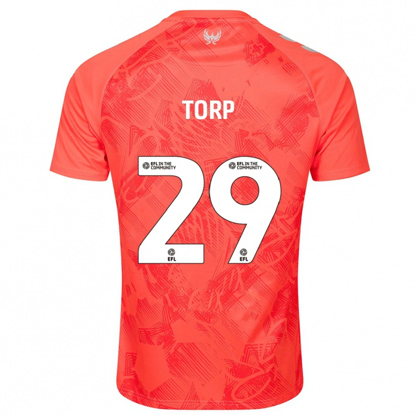 Danxen Damen Victor Torp #29 Orange Weiß Auswärtstrikot Trikot 2025/26 T-Shirt Österreich