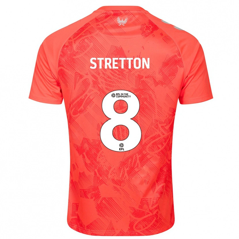 Danxen Damen Mackenzie Stretton #8 Orange Weiß Auswärtstrikot Trikot 2025/26 T-Shirt Österreich