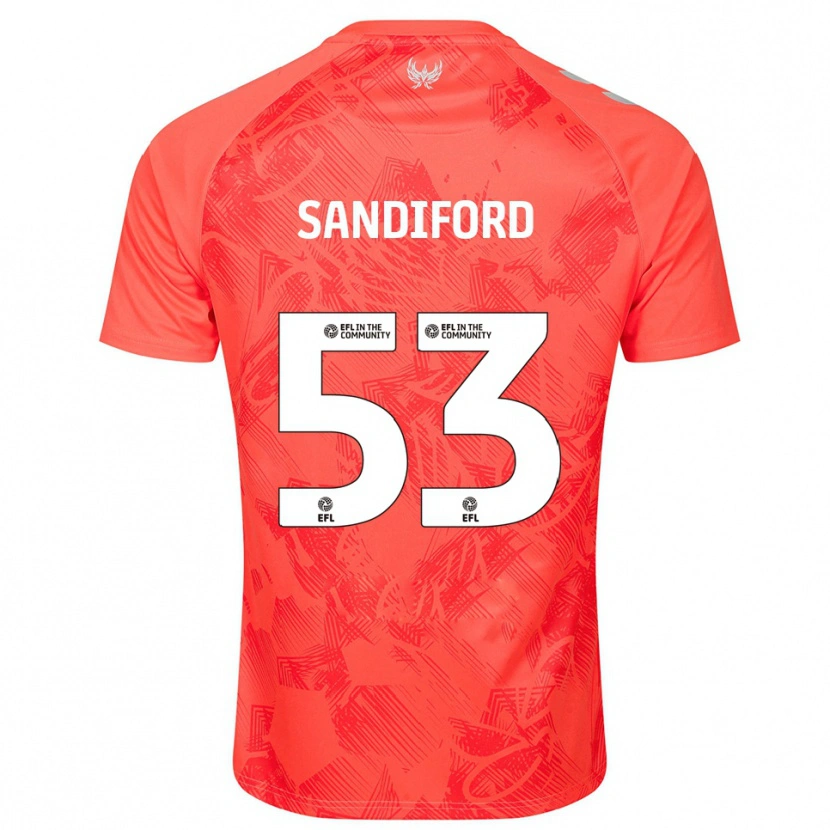 Danxen Damen Greg Sandiford #53 Orange Weiß Auswärtstrikot Trikot 2025/26 T-Shirt Österreich