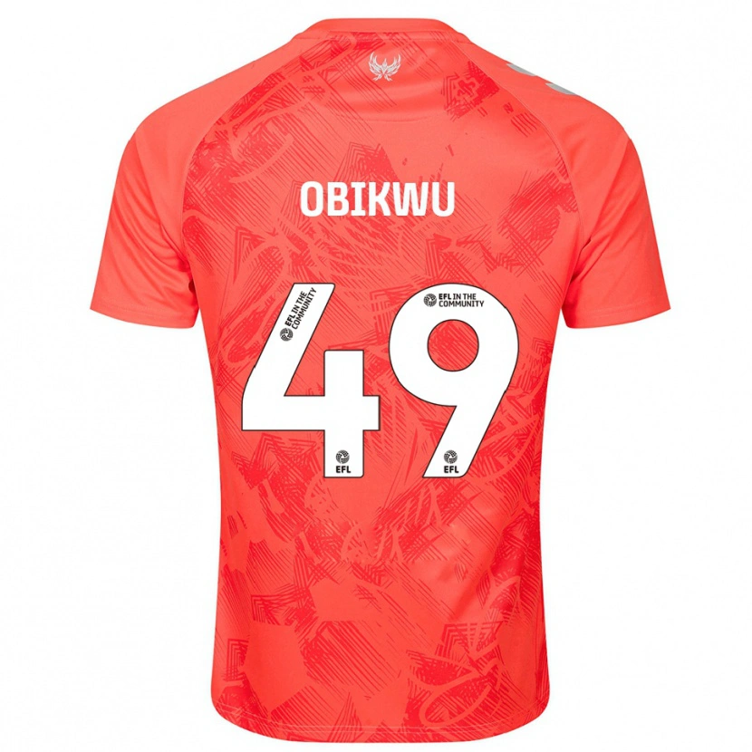 Danxen Damen Justin Obikwu #49 Orange Weiß Auswärtstrikot Trikot 2025/26 T-Shirt Österreich