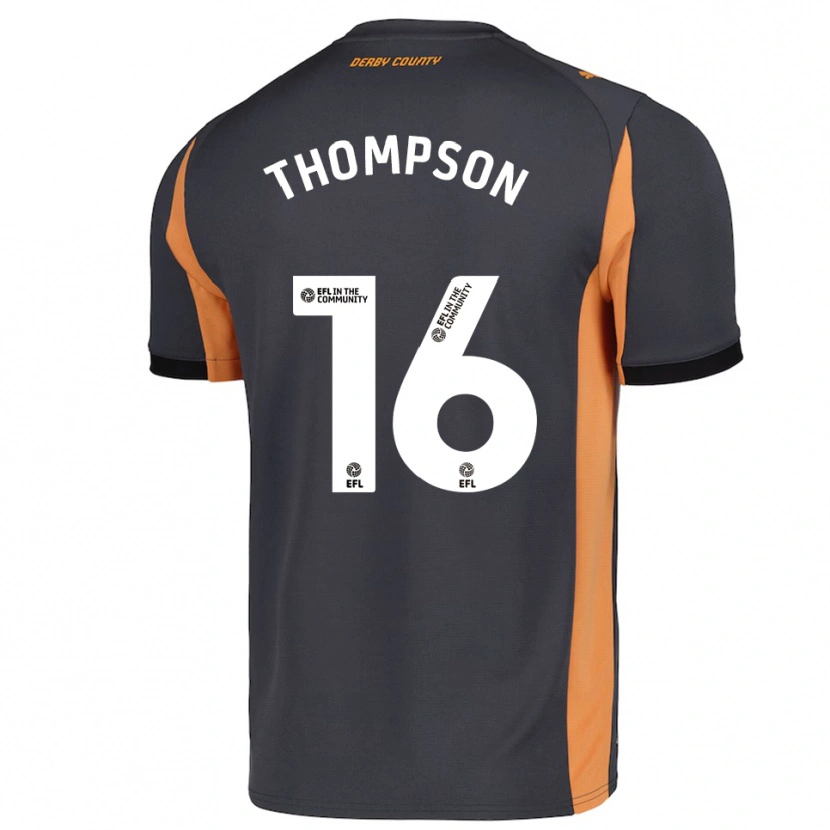Danxen Damen Liam Thompson #16 Grau Orange Schwarz Auswärtstrikot Trikot 2025/26 T-Shirt Österreich