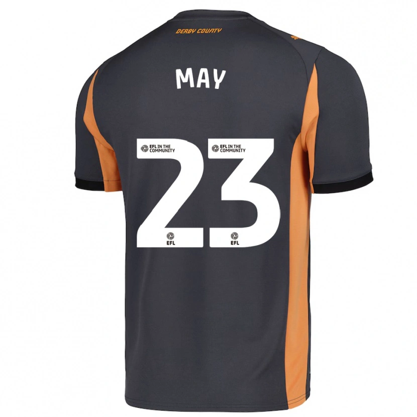 Danxen Damen Rebecca May #23 Grau Orange Schwarz Auswärtstrikot Trikot 2025/26 T-Shirt Österreich