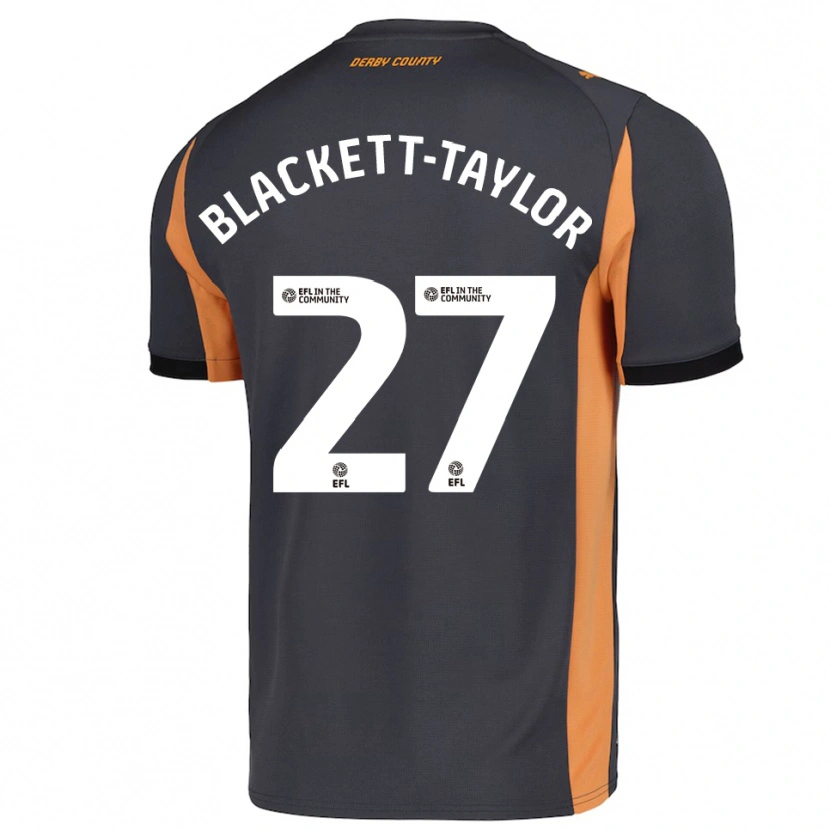Danxen Damen Corey Blackett-Taylor #27 Grau Orange Schwarz Auswärtstrikot Trikot 2025/26 T-Shirt Österreich