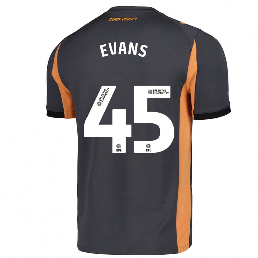 Danxen Damen Harry Evans #45 Grau Orange Schwarz Auswärtstrikot Trikot 2025/26 T-Shirt Österreich