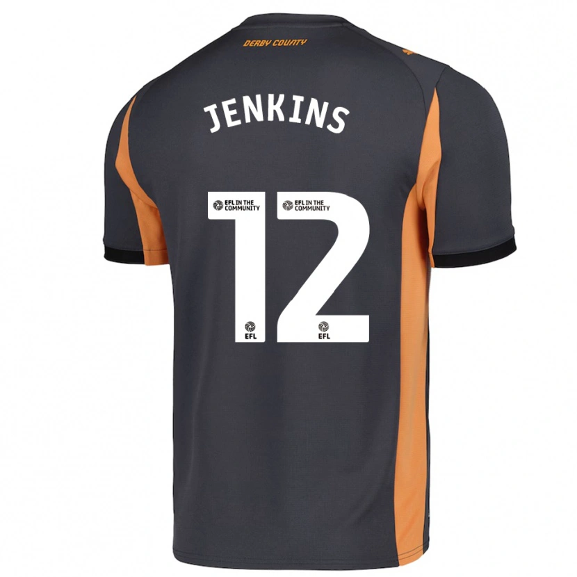 Danxen Damen Camille Jenkins #12 Grau Orange Schwarz Auswärtstrikot Trikot 2025/26 T-Shirt Österreich