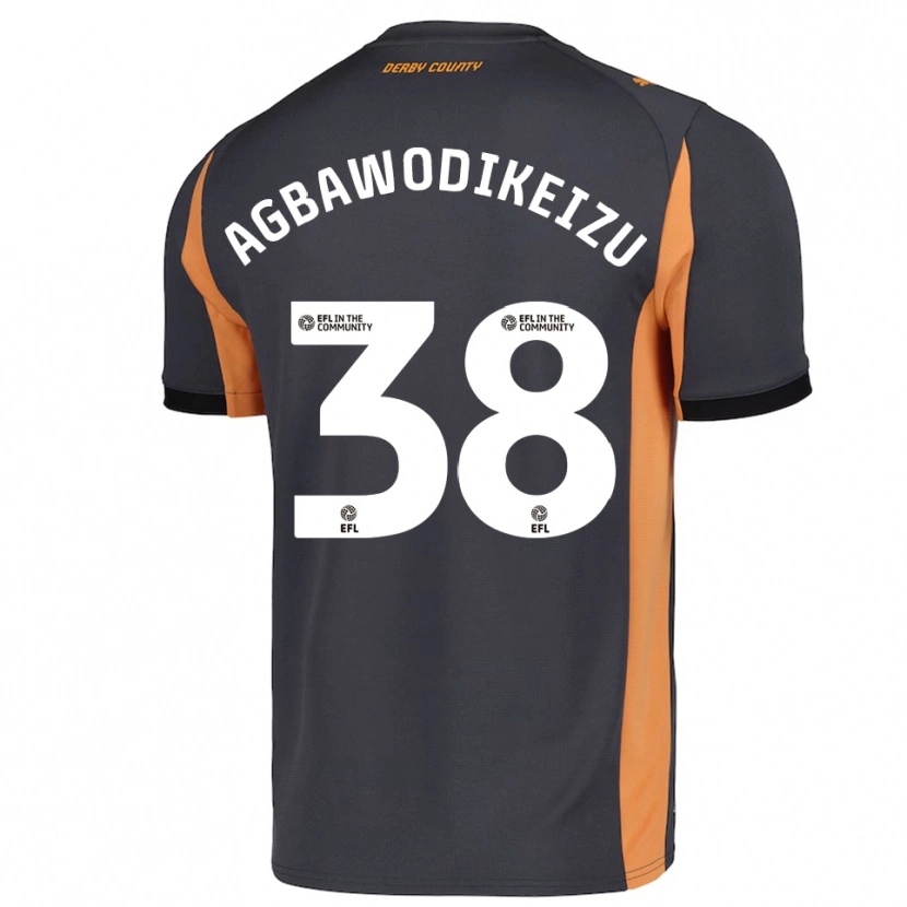 Danxen Damen Charles Ebuka Agbawodikeizu #38 Grau Orange Schwarz Auswärtstrikot Trikot 2025/26 T-Shirt Österreich