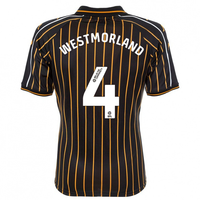 Danxen Damen Emma Westmorland #4 Weiß Schwarz Auswärtstrikot Trikot 2025/26 T-Shirt Österreich