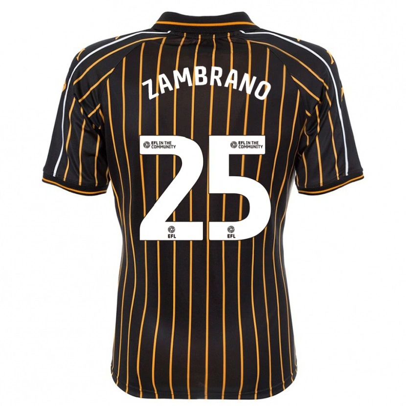 Danxen Damen Óscar Zambrano #25 Weiß Schwarz Auswärtstrikot Trikot 2025/26 T-Shirt Österreich