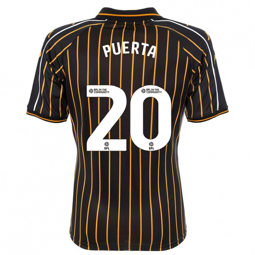 Danxen Damen Gustavo Puerta #20 Weiß Schwarz Auswärtstrikot Trikot 2025/26 T-Shirt Österreich
