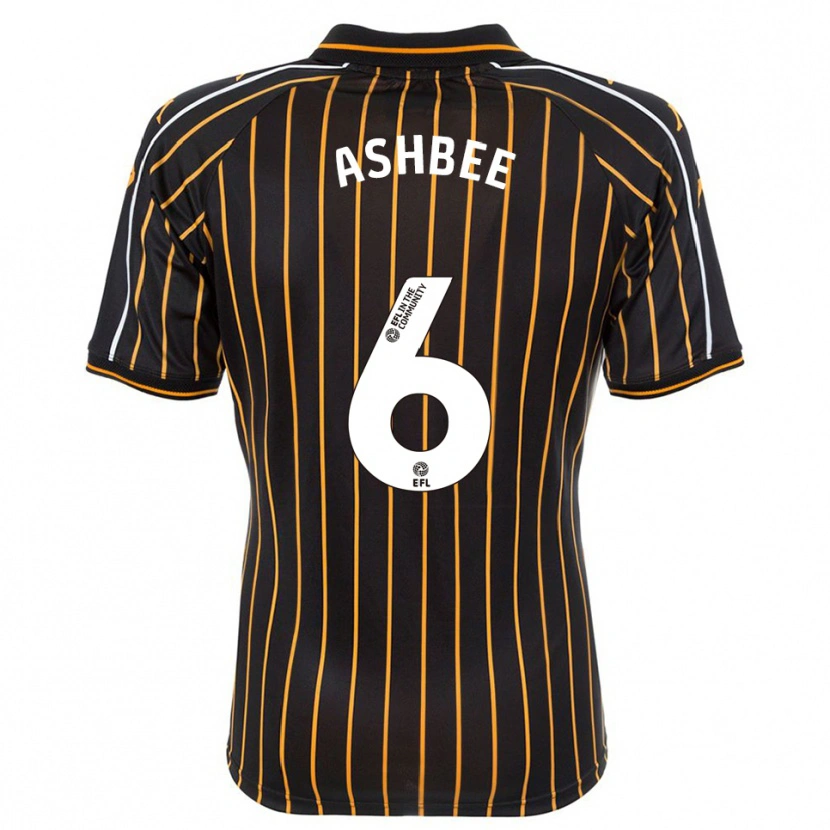 Danxen Damen Stanley Ashbee #6 Weiß Schwarz Auswärtstrikot Trikot 2025/26 T-Shirt Österreich