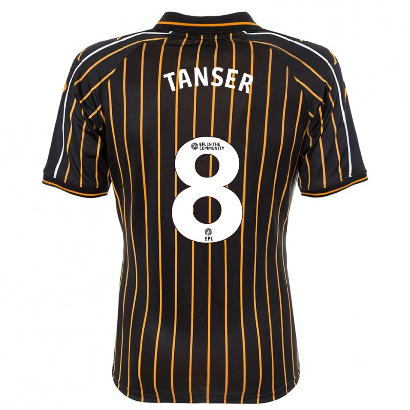 Danxen Damen Ellie Tanser #8 Weiß Schwarz Auswärtstrikot Trikot 2025/26 T-Shirt Österreich