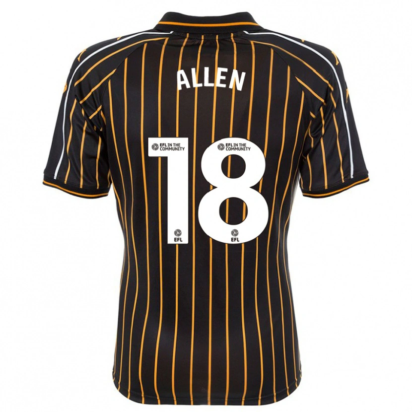 Danxen Damen Aaliyah Allen #18 Weiß Schwarz Auswärtstrikot Trikot 2025/26 T-Shirt Österreich