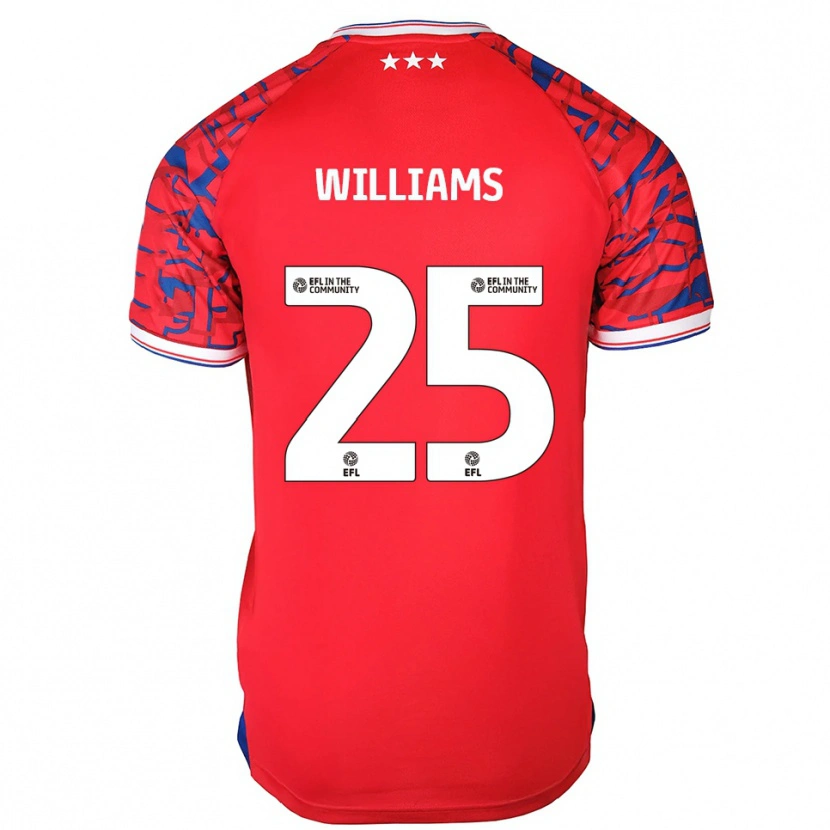 Danxen Damen Erin Williams #25 Rot Blau Auswärtstrikot Trikot 2025/26 T-Shirt Österreich