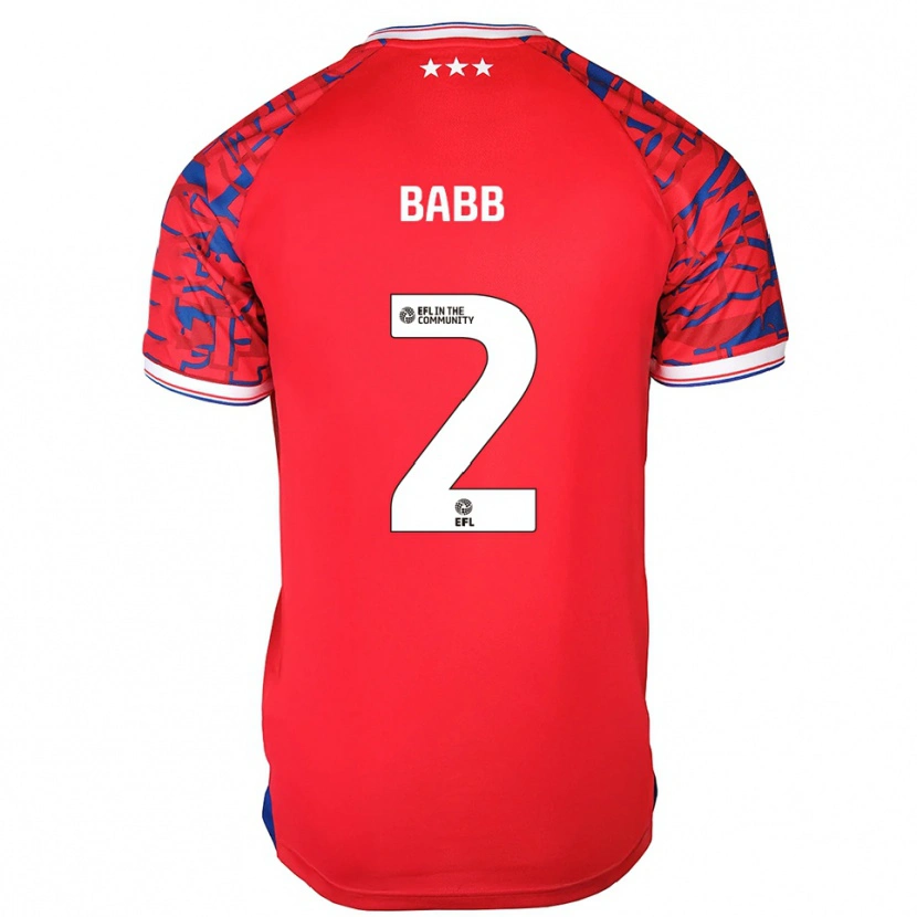 Danxen Damen Daniel Babb #2 Rot Blau Auswärtstrikot Trikot 2025/26 T-Shirt Österreich