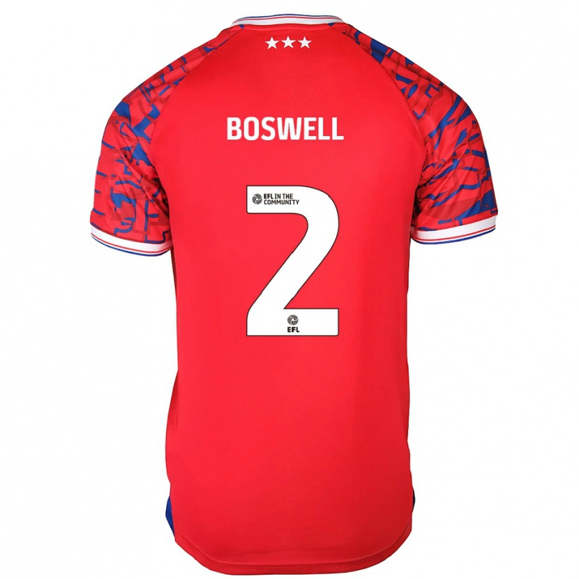 Danxen Damen Maria Boswell #2 Rot Blau Auswärtstrikot Trikot 2025/26 T-Shirt Österreich