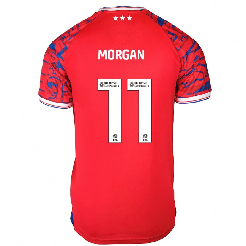 Danxen Damen Rio Oudnie-Morgan #11 Rot Blau Auswärtstrikot Trikot 2025/26 T-Shirt Österreich