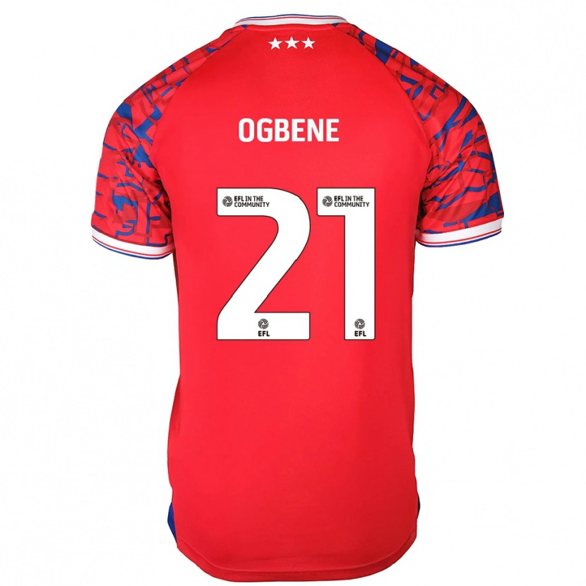 Danxen Damen Chiedozie Ogbene #21 Rot Blau Auswärtstrikot Trikot 2025/26 T-Shirt Österreich