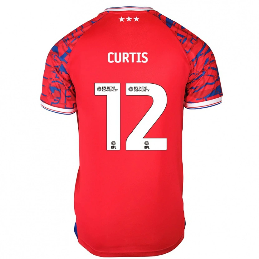 Danxen Damen Henry Curtis #12 Rot Blau Auswärtstrikot Trikot 2025/26 T-Shirt Österreich
