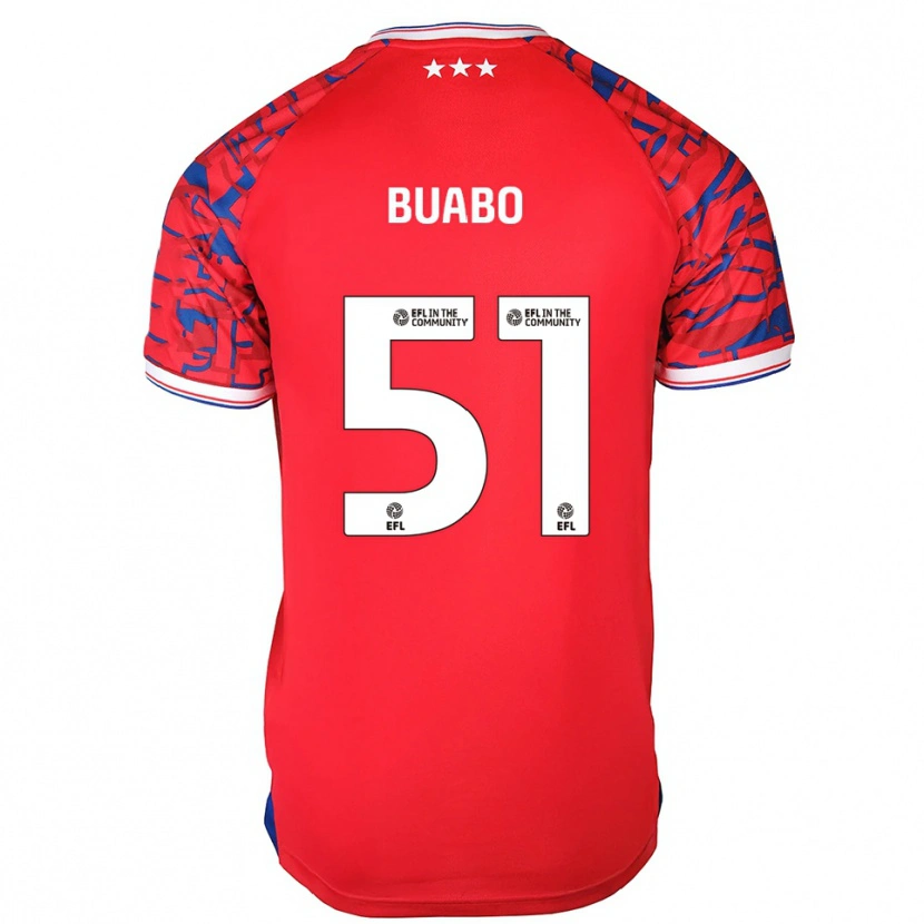 Danxen Damen Gerrard Buabo #51 Rot Blau Auswärtstrikot Trikot 2025/26 T-Shirt Österreich
