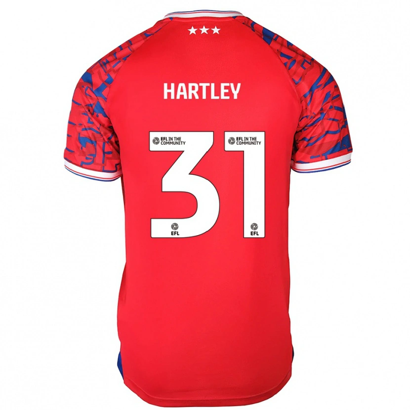 Danxen Damen Laura Hartley #31 Rot Blau Auswärtstrikot Trikot 2025/26 T-Shirt Österreich