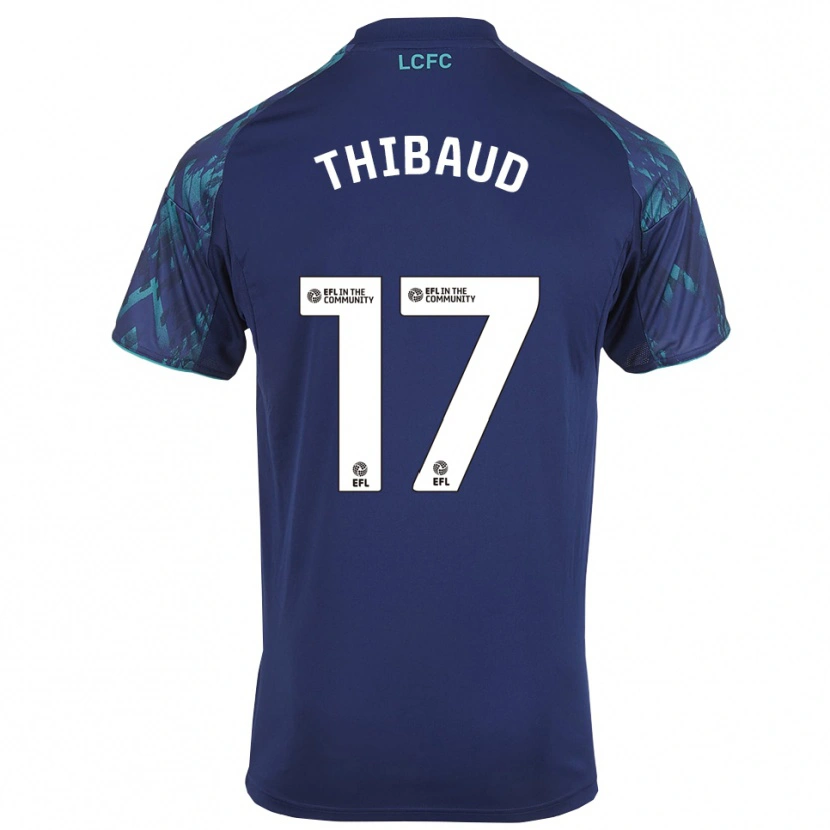 Danxen Damen Julie Thibaud #17 Marinegrün Weiß Auswärtstrikot Trikot 2025/26 T-Shirt Österreich