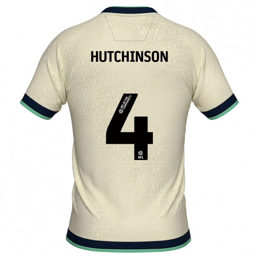 Danxen Damen Shaun Hutchinson #4 Champagner Marine Auswärtstrikot Trikot 2025/26 T-Shirt Österreich