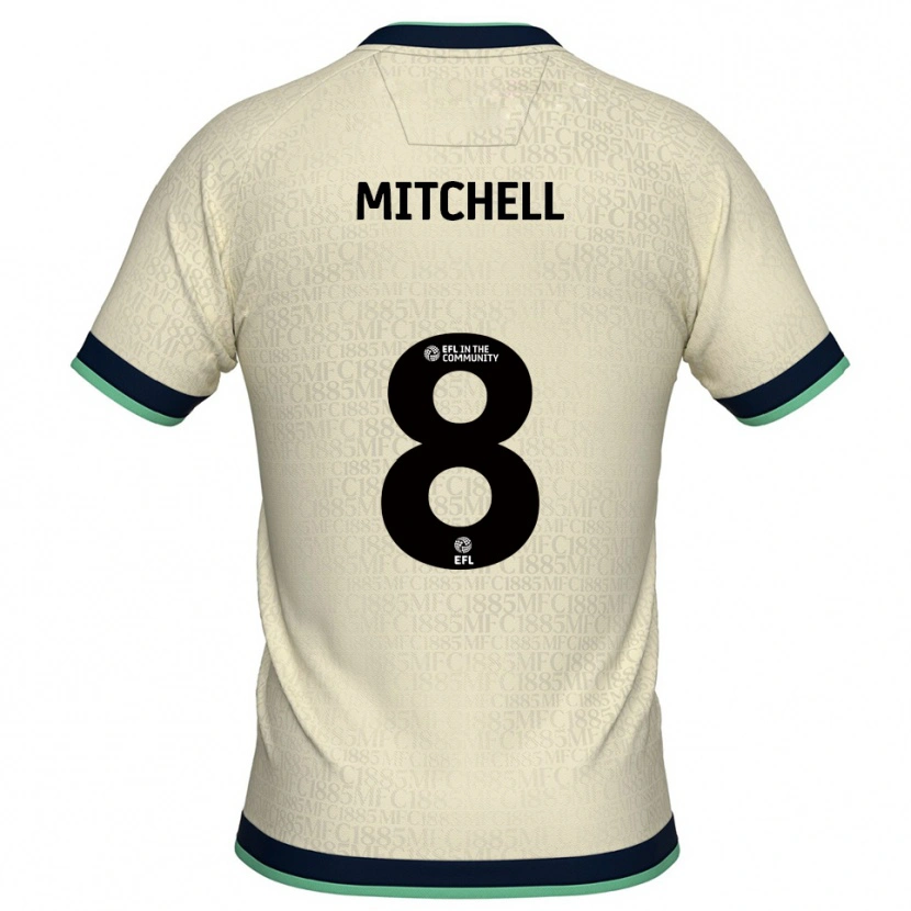 Danxen Damen Billy Mitchell #8 Champagner Marine Auswärtstrikot Trikot 2025/26 T-Shirt Österreich