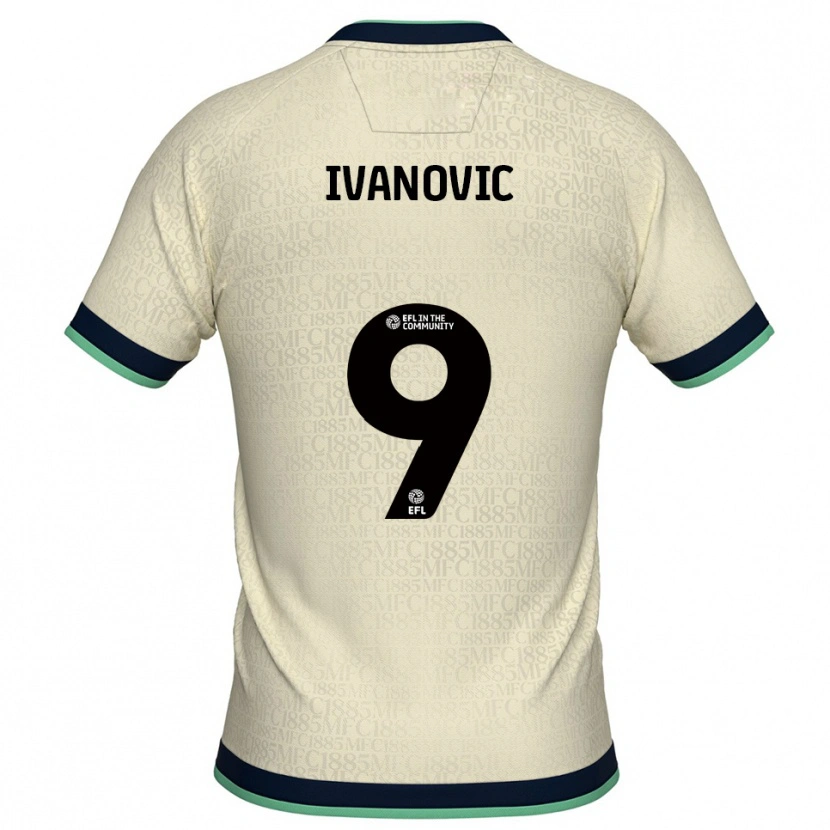 Danxen Damen Mihailo Ivanovic #9 Champagner Marine Auswärtstrikot Trikot 2025/26 T-Shirt Österreich