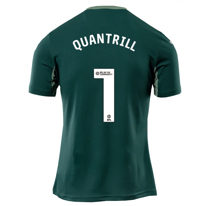 Danxen Damen Sarah Quantrill #1 Grün Weiß Lila Auswärtstrikot Trikot 2025/26 T-Shirt Österreich