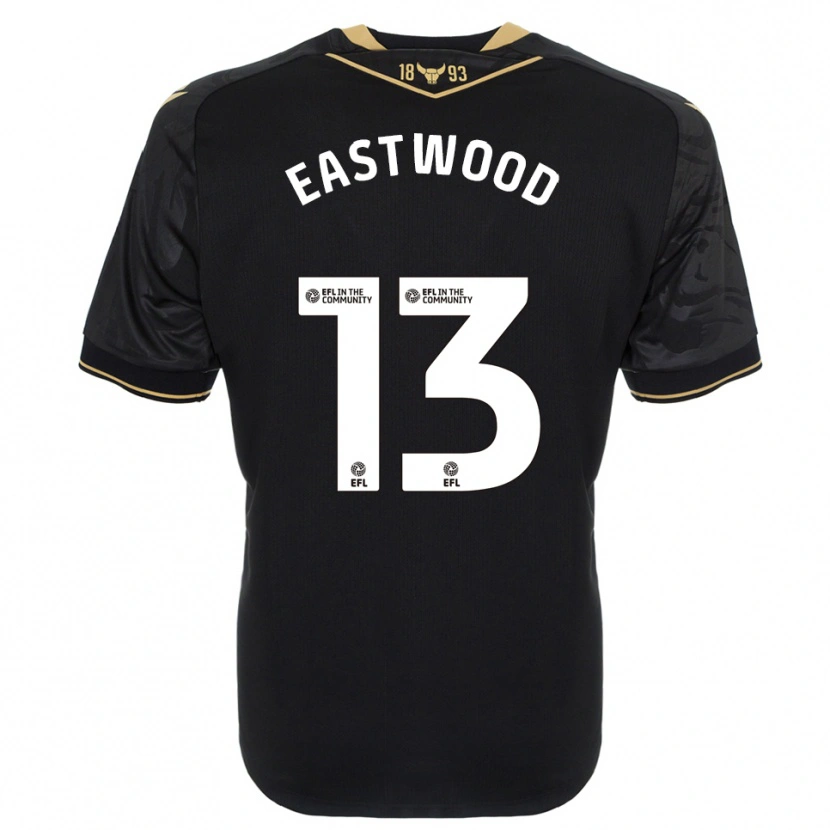 Danxen Damen Simon Eastwood #13 Schwarz Gold Auswärtstrikot Trikot 2025/26 T-Shirt Österreich