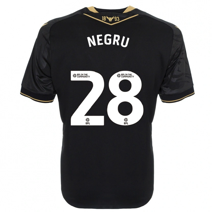 Danxen Damen Stephan Negru #28 Schwarz Gold Auswärtstrikot Trikot 2025/26 T-Shirt Österreich