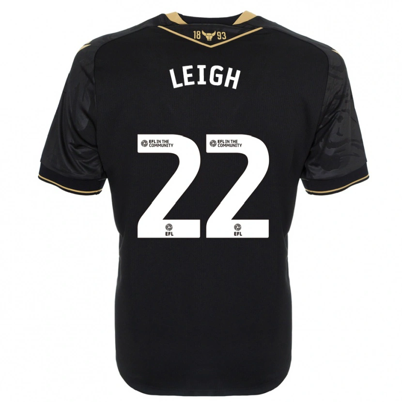Danxen Damen Greg Leigh #22 Schwarz Gold Auswärtstrikot Trikot 2025/26 T-Shirt Österreich