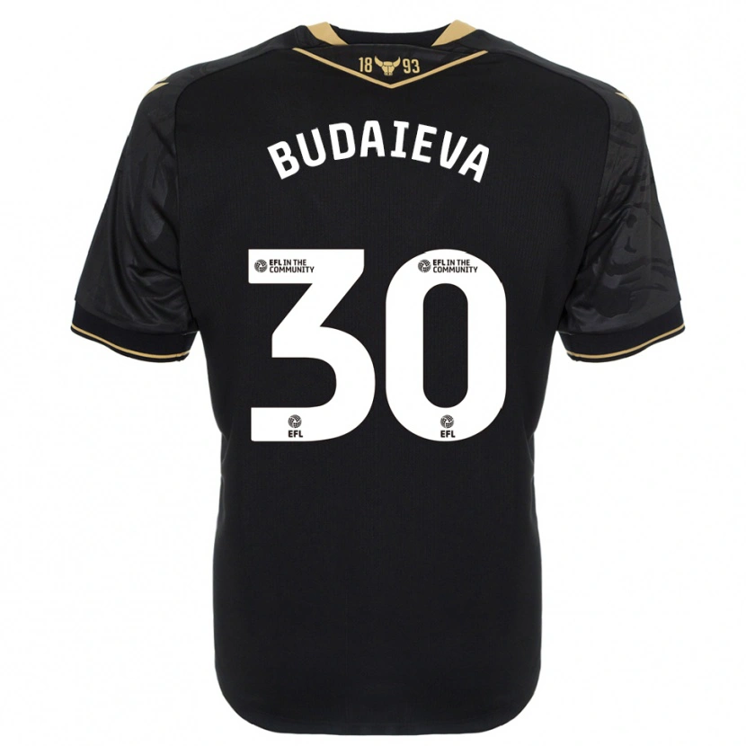 Danxen Damen Vitallia Budaieva #30 Schwarz Gold Auswärtstrikot Trikot 2025/26 T-Shirt Österreich