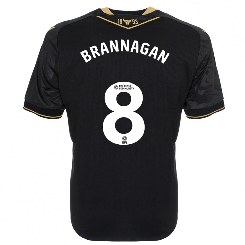 Danxen Damen Cameron Brannagan #8 Schwarz Gold Auswärtstrikot Trikot 2025/26 T-Shirt Österreich