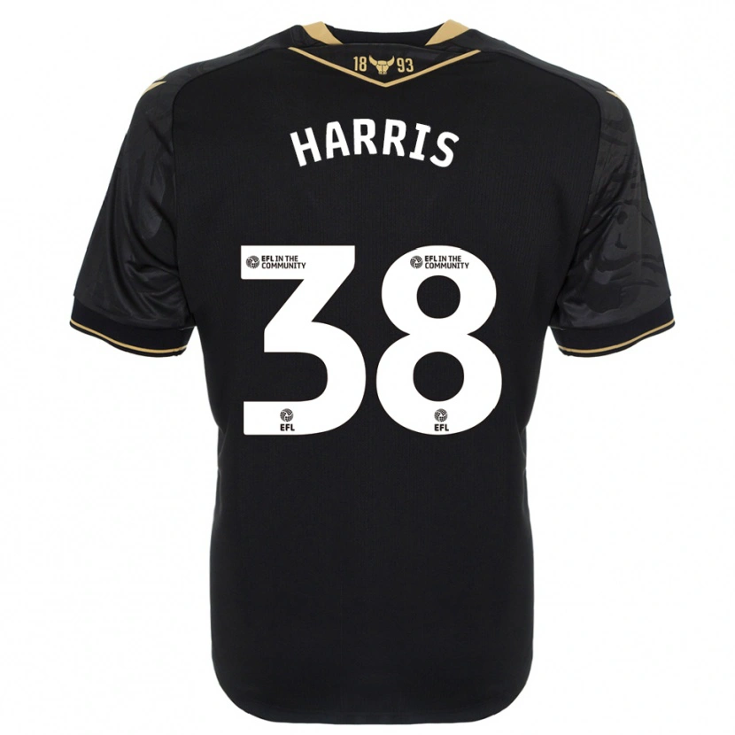 Danxen Damen Luke Harris #38 Schwarz Gold Auswärtstrikot Trikot 2025/26 T-Shirt Österreich