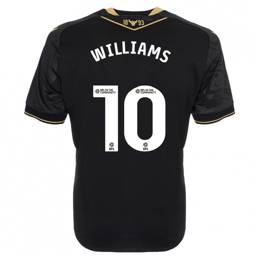 Danxen Damen Cheryl Williams #10 Schwarz Gold Auswärtstrikot Trikot 2025/26 T-Shirt Österreich