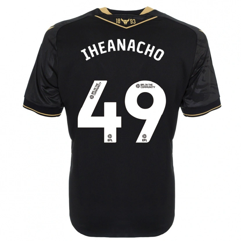 Danxen Damen Josh Iheanacho #49 Schwarz Gold Auswärtstrikot Trikot 2025/26 T-Shirt Österreich