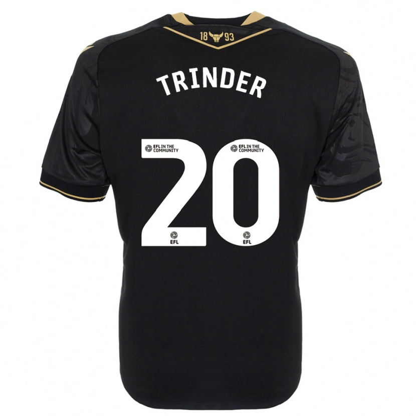Danxen Damen Lucy Trinder #20 Schwarz Gold Auswärtstrikot Trikot 2025/26 T-Shirt Österreich