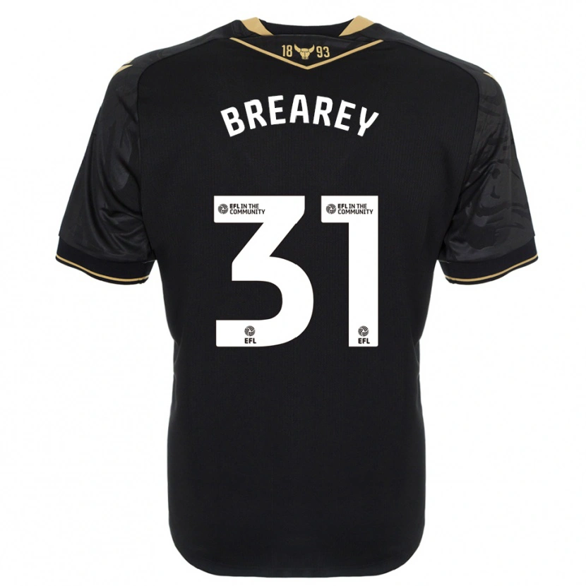 Danxen Damen Eddie Brearey #31 Schwarz Gold Auswärtstrikot Trikot 2025/26 T-Shirt Österreich