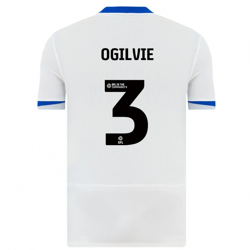 Danxen Damen Connor Ogilvie #3 Weiß Schwarz Auswärtstrikot Trikot 2025/26 T-Shirt Österreich