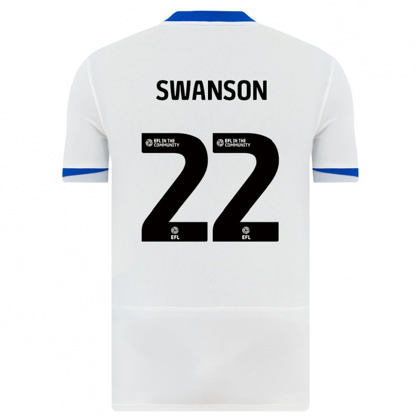 Danxen Damen Zak Swanson #22 Weiß Schwarz Auswärtstrikot Trikot 2025/26 T-Shirt Österreich