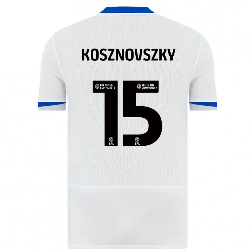 Danxen Damen Márk Kosznovszky #15 Weiß Schwarz Auswärtstrikot Trikot 2025/26 T-Shirt Österreich