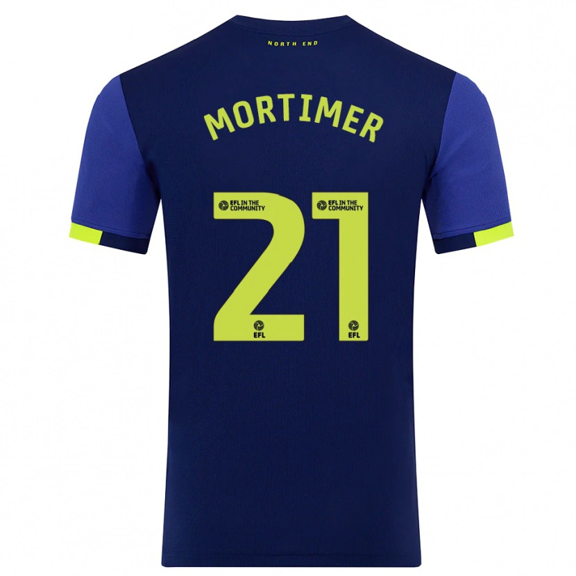 Danxen Damen Jodie Mortimer #21 Marine Gelb Auswärtstrikot Trikot 2025/26 T-Shirt Österreich